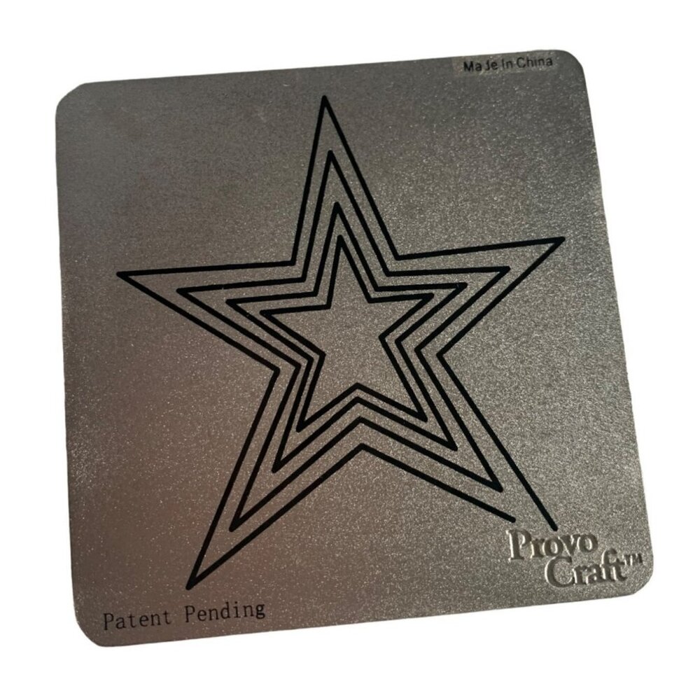 Cricut Cuttlebug Nested Star Die For Scrapbooking & Crafts Metal Plate Tool